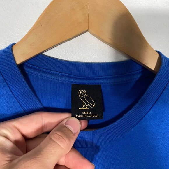 Octobers Very Own FW20 "Hot Skulls" Graphic Tee Sapphire Blue men's size small - Picture 4 of 7